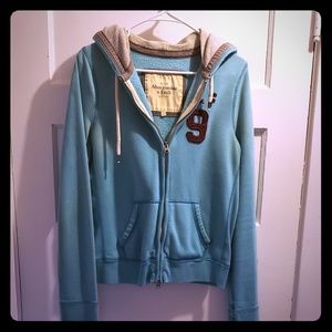 Double zipper sweatshirt